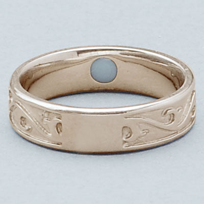 遺骨密封リング(樹脂密封タイプ) クラシックラインリングSR-311 ピンクゴールド 完全防水