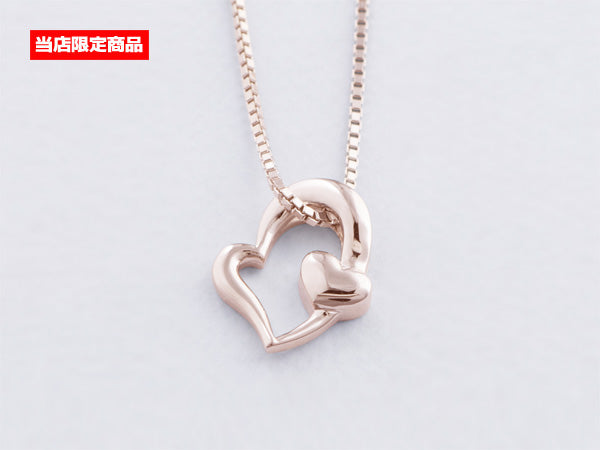 遺骨密封ペンダント(樹脂密封タイプ) オリジナルハートNOY-043 ピンクゴールド 完全防水 ※当店限定商品