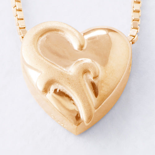 遺骨密封ペンダント(樹脂密封タイプ) オリジナルハートNOY-045 ゴールド 完全防水 ※当店限定商品