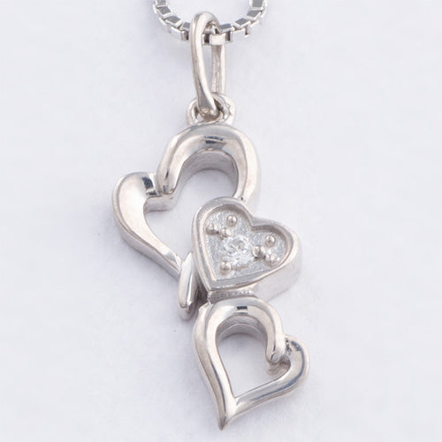 遺骨密封ペンダント(樹脂密封タイプ) オリジナルハートNOY-046 プラチナ 完全防水 ※当店限定商品