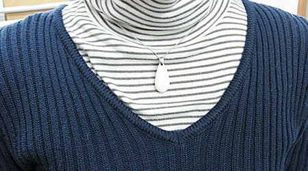 メモリアルストーン「麗石」しずくペンダント カラー13色