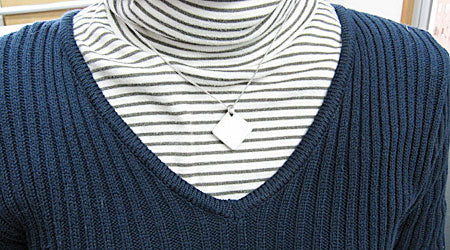 メモリアルストーン「麗石」スクエアペンダント カラー13色