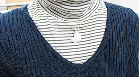 メモリアルストーン「麗石」ハートペンダント カラー13色