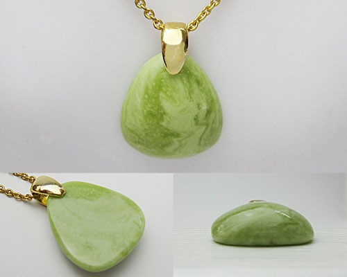 メモリアルストーン「麗石」花びらペンダント カラー13色