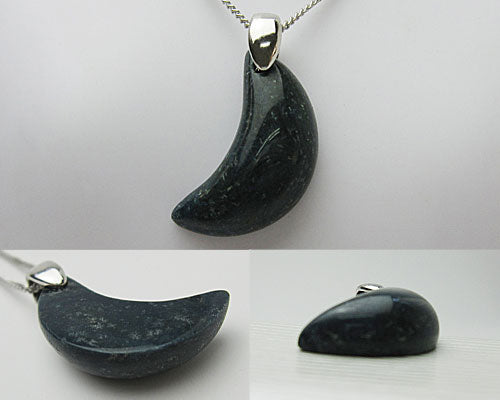 メモリアルストーン「麗石」三日月ペンダント カラー13色