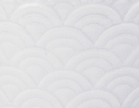 骨壷 有田焼晴陽窯 白磁青海波 5寸/6寸