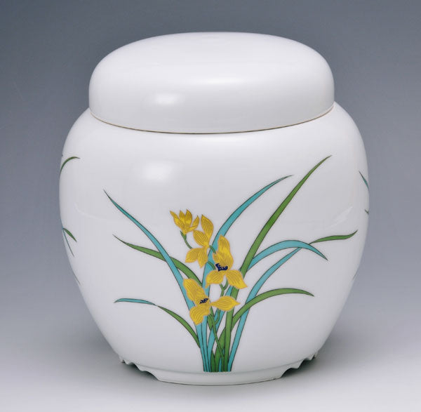 骨壷 有田焼晴陽窯 清蘭紋 7寸