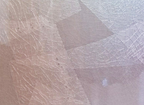 骨壷 九谷焼 銀彩 ピンク 4寸