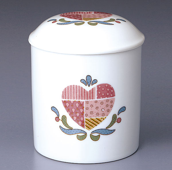 ミニ骨壷 ハート・キルト 2.3寸