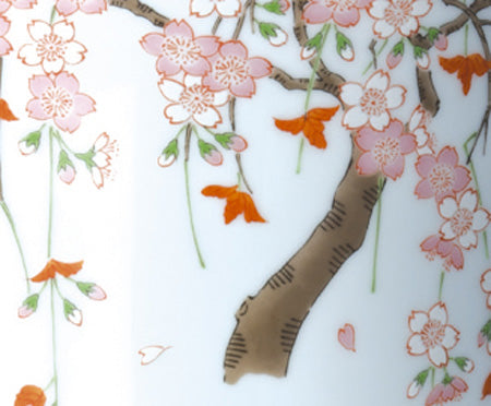 骨壷 有田焼 磁虚(じくう)宵桜 6寸/7寸