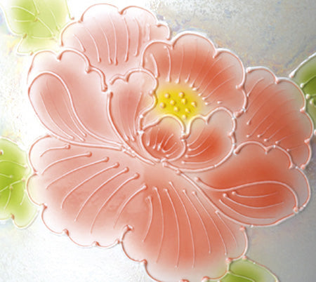 骨壷 有田焼 磁虚(じくう)彩牡丹 5寸/6寸/7寸
