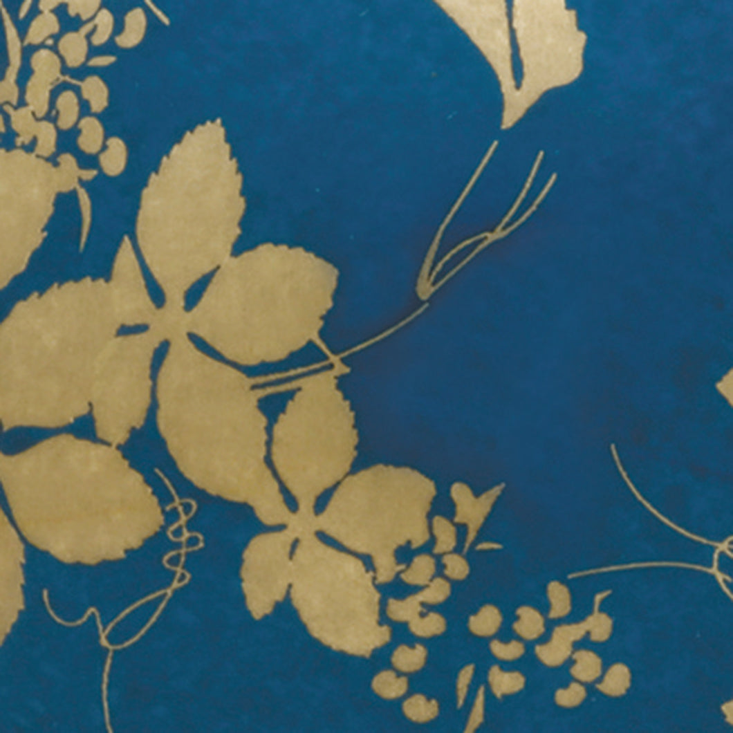 ミニ骨入 真鍮 【奏(かなで)】ブルー(内袋巾着付)