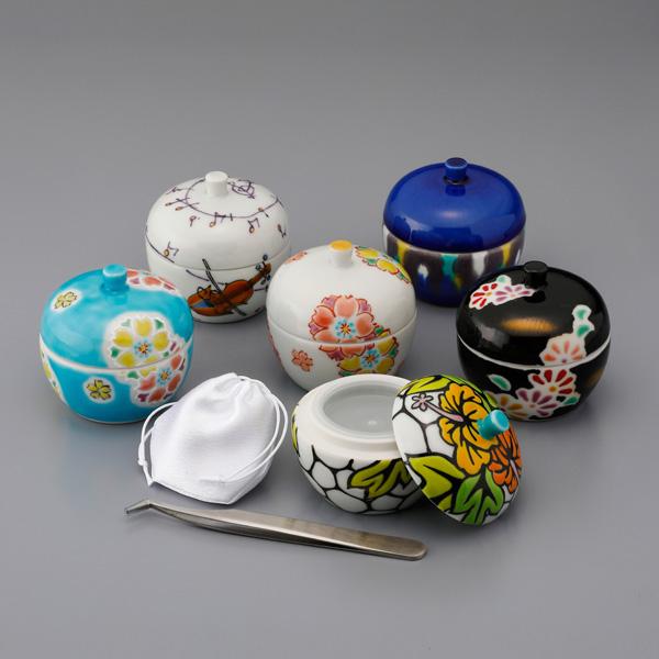 ミニ骨入 【ラ・ポーム】はなの詩(内蓋・内袋巾着付)