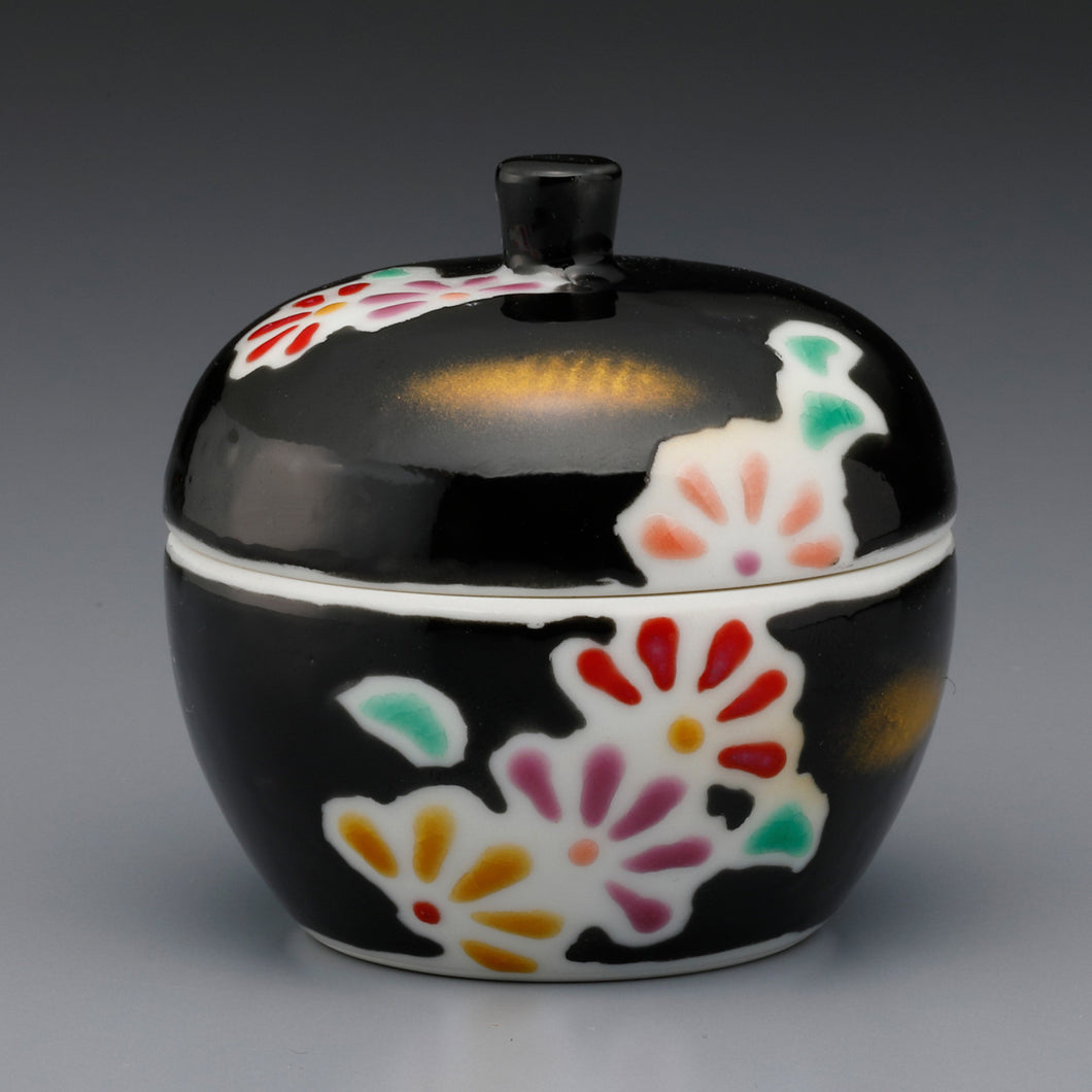 ミニ骨入 【ラ・ポーム】小花(内蓋・内袋巾着付)