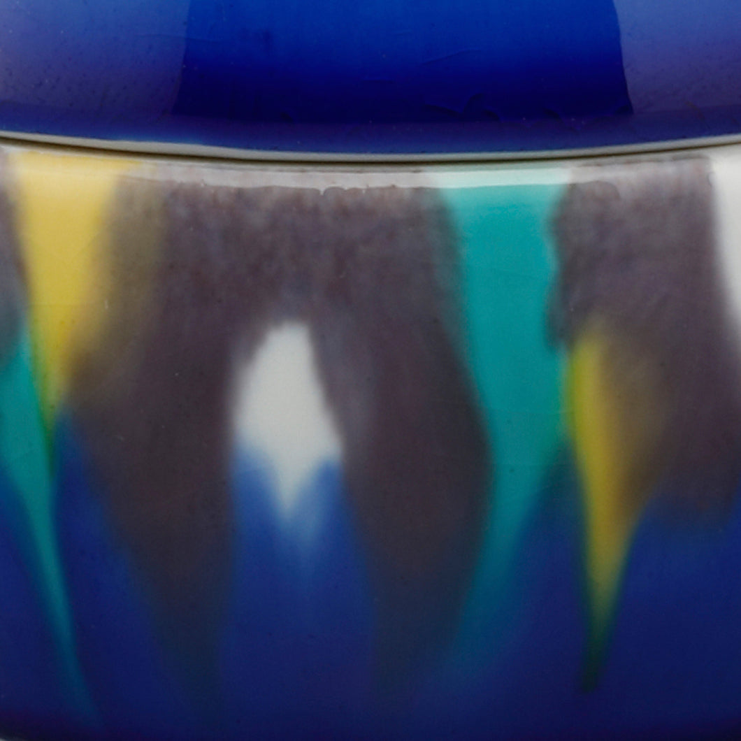 ミニ骨入 【ラ・ポーム】釉彩(ゆうさい)(内蓋・内袋巾着付)