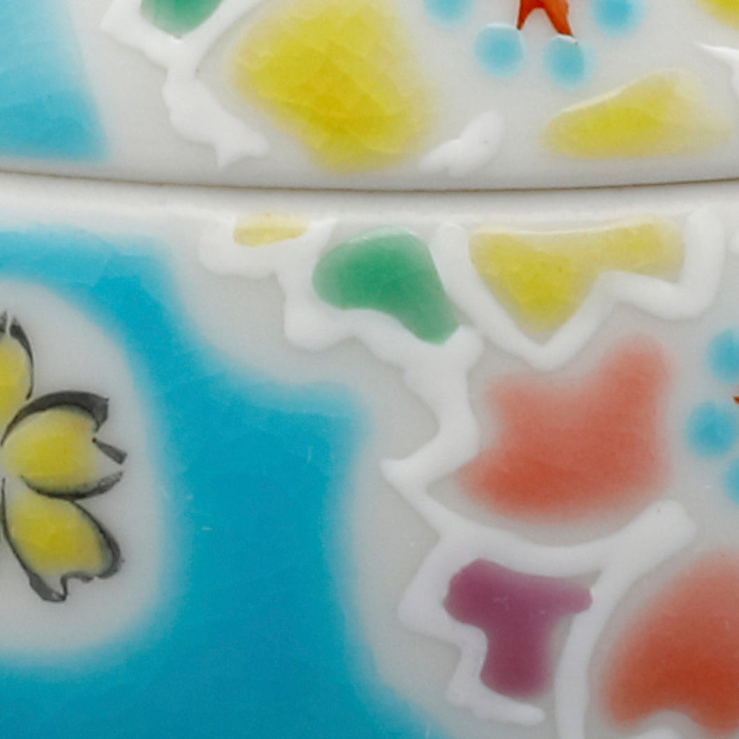 ミニ骨入 【ラ・ポーム】 釉彩(内蓋・内袋巾着付)