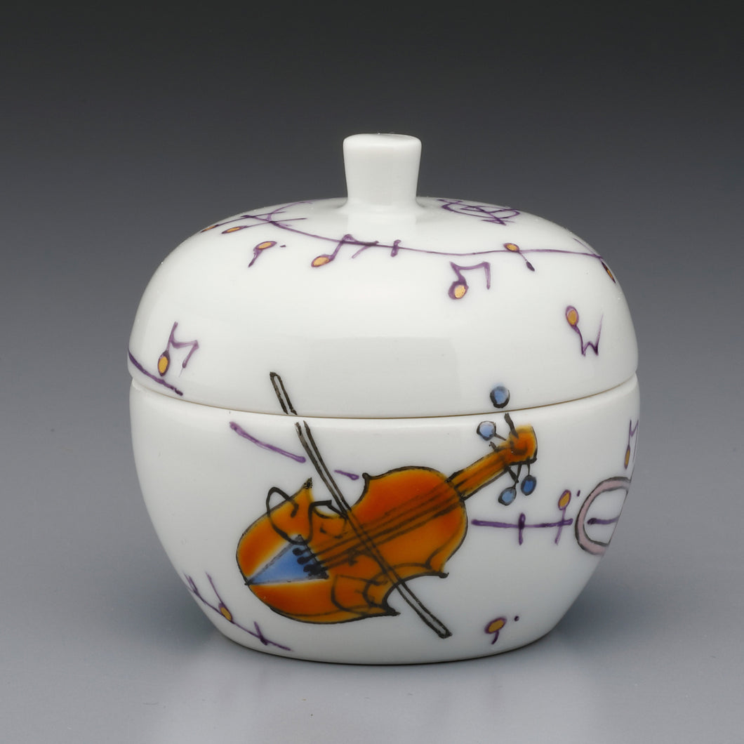 ミニ骨入 【ラ・ポーム】メロディー(内蓋・内袋巾着付)