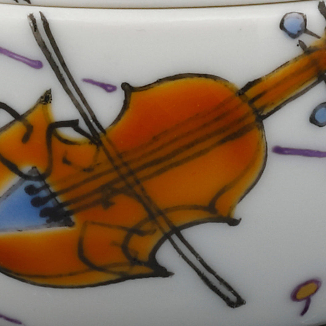 ミニ骨入 【ラ・ポーム】メロディー(内蓋・内袋巾着付)