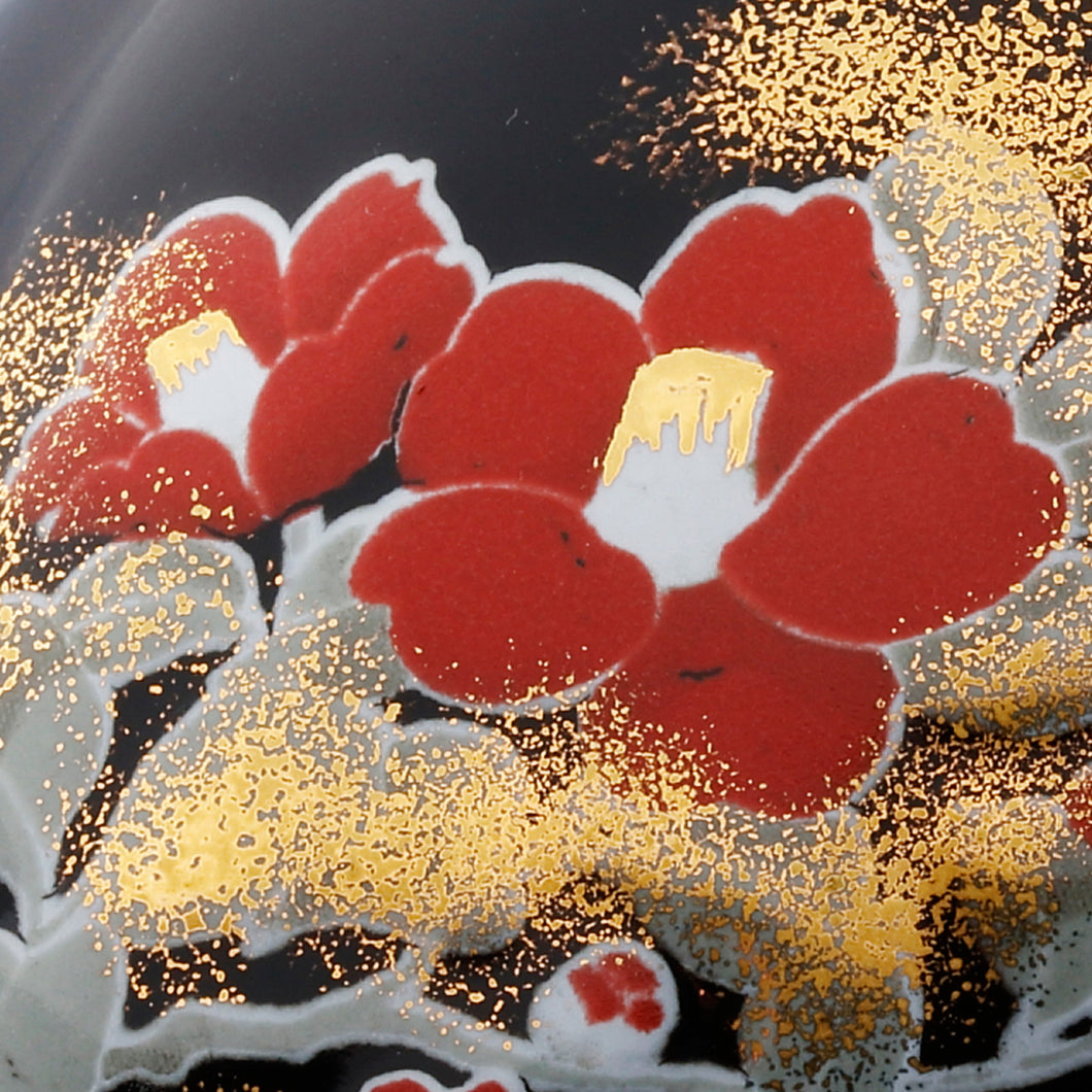 ミニ骨入 【想い出の宝石箱】シェル / 椿(内袋巾着付)