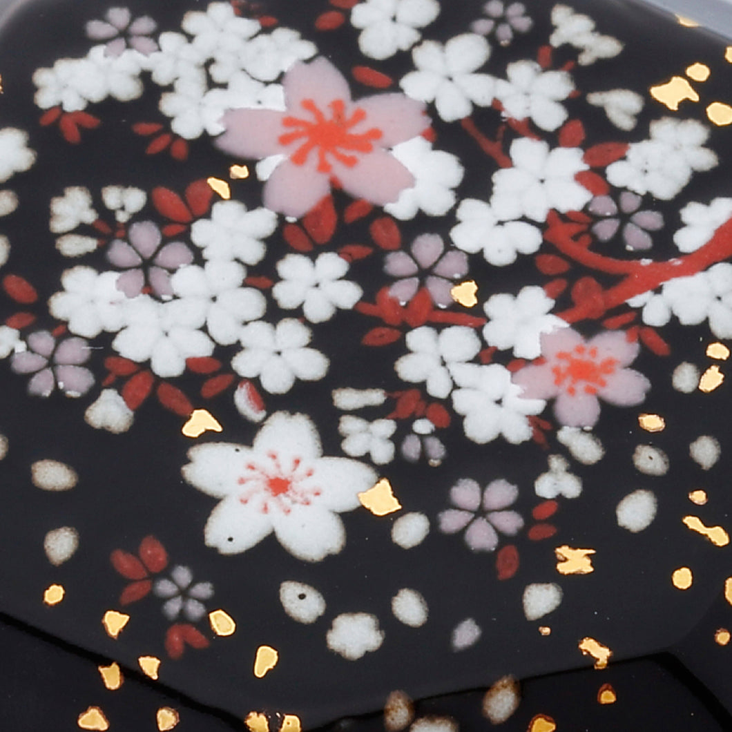 ミニ骨入 【想い出の宝石箱】キューブ/ 桜(内袋巾着付)