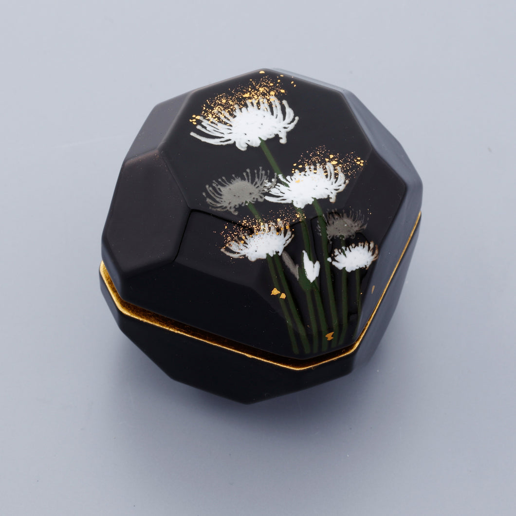 ミニ骨入 【想い出の宝石箱】キューブ / 曼珠沙華(内袋巾着付)