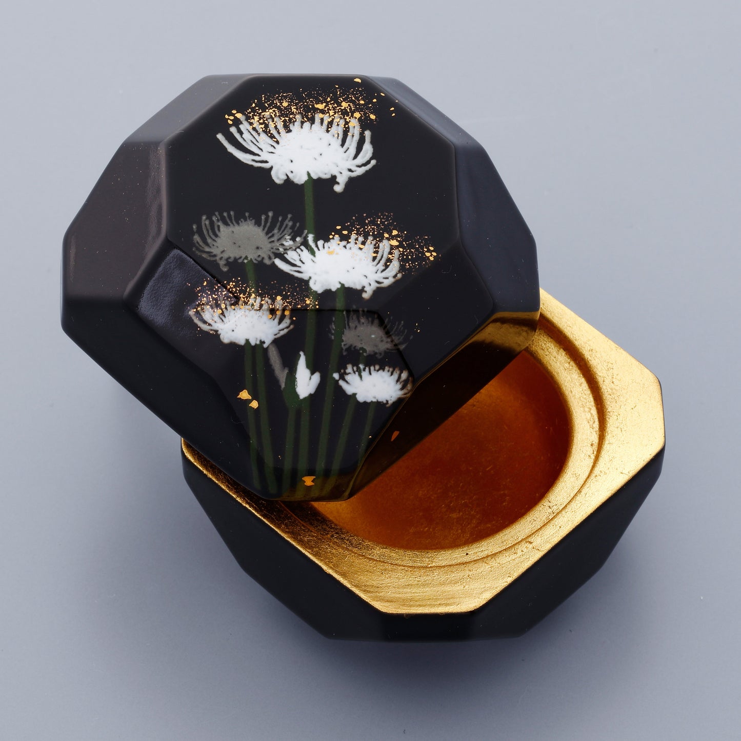 ミニ骨入 【想い出の宝石箱】キューブ / 曼珠沙華(内袋巾着付)