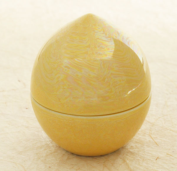ミニ骨壷 虹珠(にじだま) 柚子