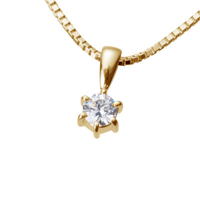【ご遺骨から作るダイヤモンド0.25ct~(ダイヤ5色から選択)】ペンダントDP001ゴールド