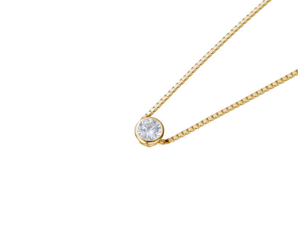 【ご遺骨から作るダイヤモンド0.25ct~(ダイヤ5色から選択)】ペンダントDP005ゴールド