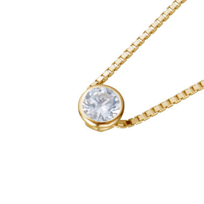 【ご遺骨から作るダイヤモンド0.25ct~(ダイヤ5色から選択)】ペンダントDP005ゴールド