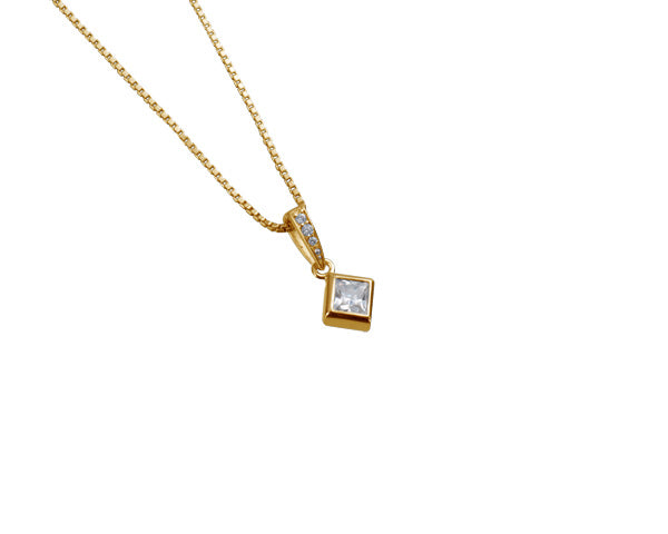 【ご遺骨から作るダイヤモンド0.25ct~(ダイヤ5色から選択)】ペンダントDP010ゴールド