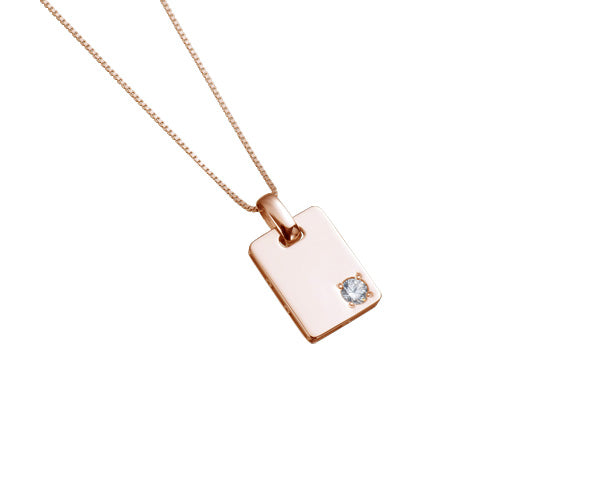 【ご遺骨から作るダイヤモンド0.25ct~(ダイヤ5色から選択)】ペンダントDP014ピンクゴールド