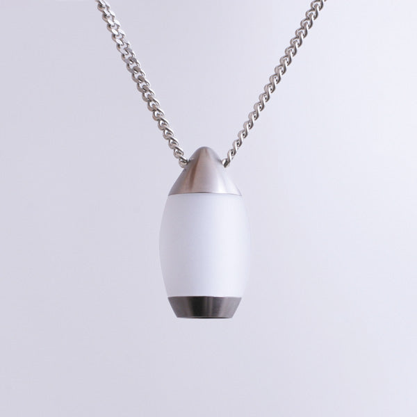 グリーフ遺骨ペンダント(自身封入タイプ)【ティア・ホワイト】