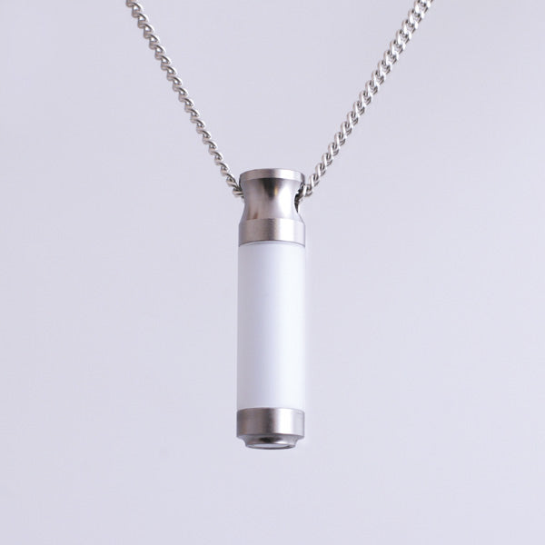 グリーフ遺骨ペンダント(自身封入タイプ)【スティック・ホワイト】