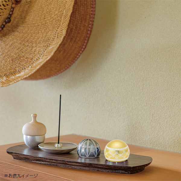 ミニ骨壷 ドーム型てのりミニ骨入【KANADE-奏-】ゴールド