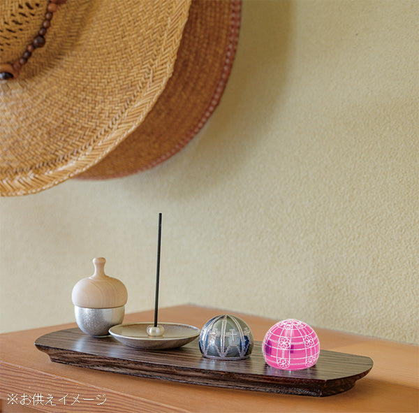 ミニ骨壷 ドーム型てのりミニ骨入【KANADE-奏-】ピンク