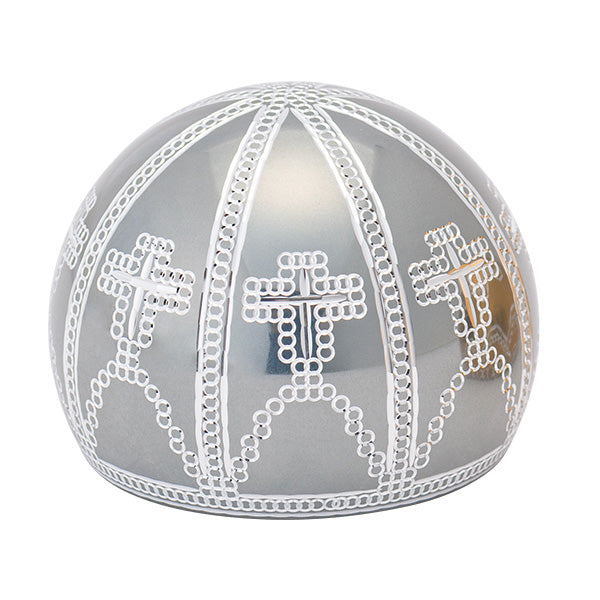 ミニ骨壷 ドーム型てのりミニ骨入【KANADE-奏-】シルバー