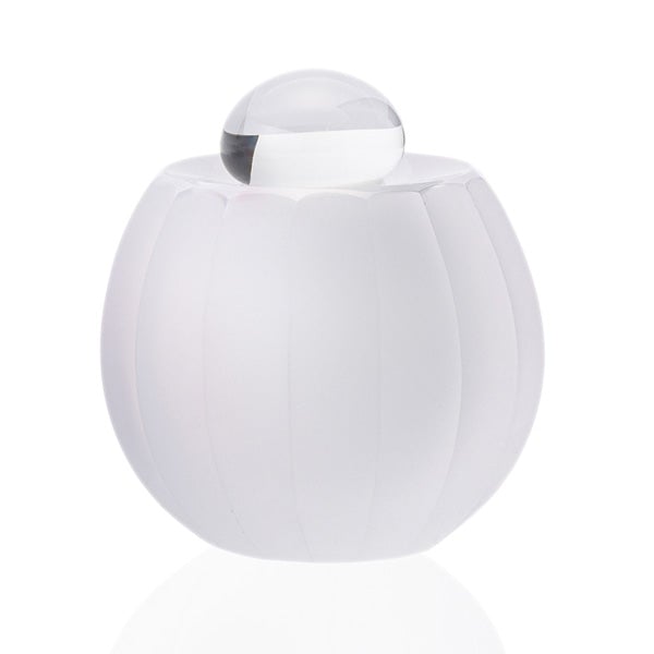 ミニ骨壷 ガラス製 ミニ骨入【AKARI-燈-】ホワイト