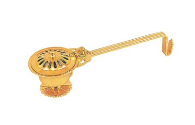 太子型柄香炉［アルミ製金メッキ仕上げ］ – ルピナス供養