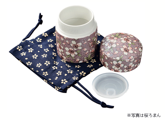 ミニ骨壷 遥風(はるかぜ) 有田焼 【なでしこ】桐箱入・巾着付
