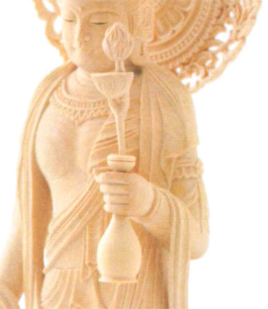 仏像 【The Latest-Butsuzo】本柘植 【聖観音】 増台付