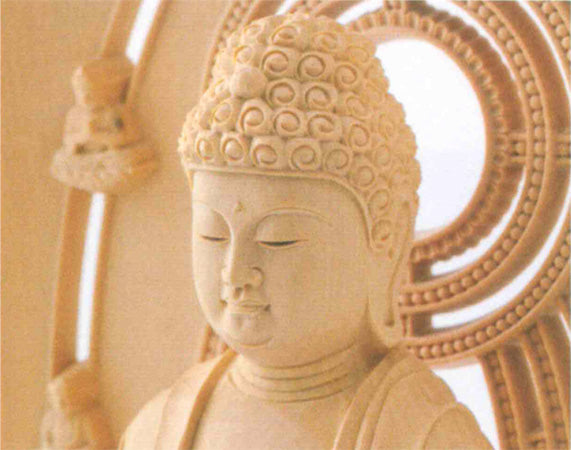 仏像 【The Latest-Butsuzo】本柘植 【立弥陀】 増台付