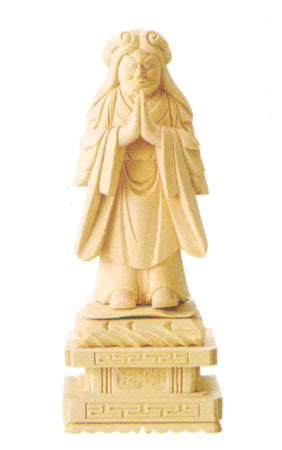 仏像 【中山鬼子母神】(総白木) 3寸/3.5寸/4寸/4.5寸/5寸/6寸