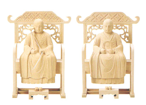 仏像 総白木 【常済・承陽】(太祖・高祖)1.8寸/2寸/2.5寸/3寸