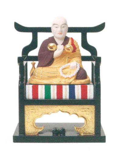 仏像 【弘法大師】(木製彩色) 1.8寸/2寸/2.5寸