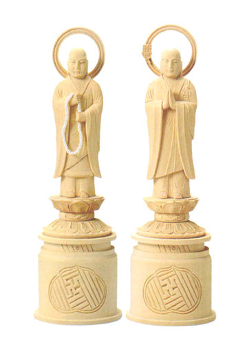 仏像 総白木 【両大師】 3寸/3.5寸/4寸/4.5寸/5寸/6寸