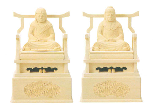 仏像 総白木 【伝教・天台】 2寸/2.5寸/3寸