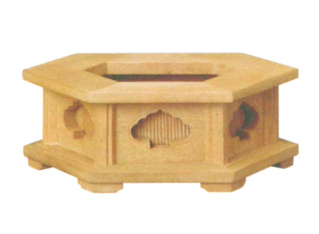 仏像台 楠 六角仏像台 中/大/特大