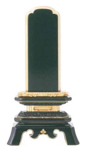 位牌 純面粉 葵角切 呂色 桐箱入り 3寸/3.5寸/4寸/4.5寸/5寸/5.5寸/6寸