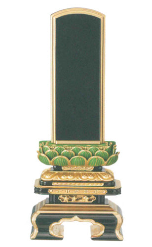 位牌 純面粉 極上千倉 青吹蓮華 呂色 桐箱入り 4寸/4.5寸/5寸/5.5寸/6寸/25巾6